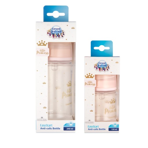 Канпол FOR KIDS Canpol anti-colic feeding bottle `Little Princess` 240ml #4021